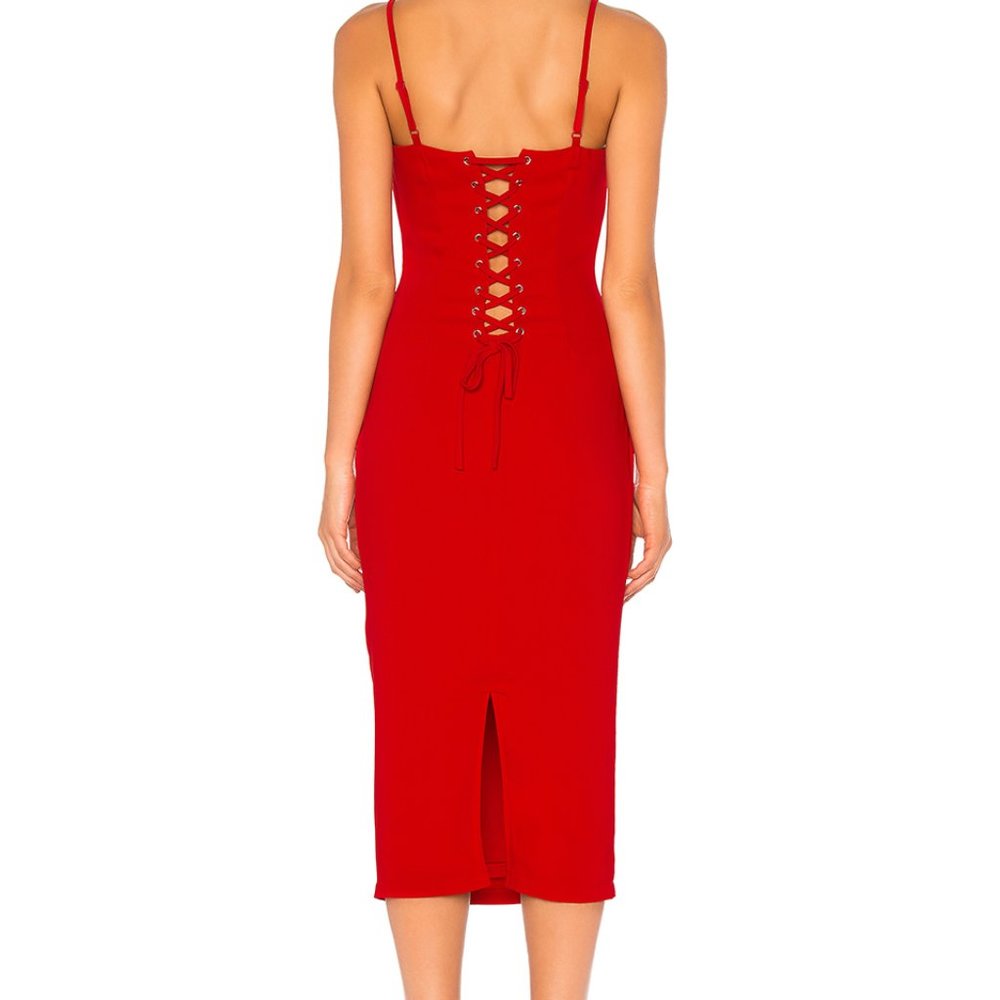 HOST PICK🔥REVOLVE Lace Up Back Midi - Picture 2 of 4